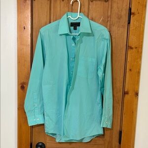 Alexander Julian Turquoise Casual Button Down Shirt